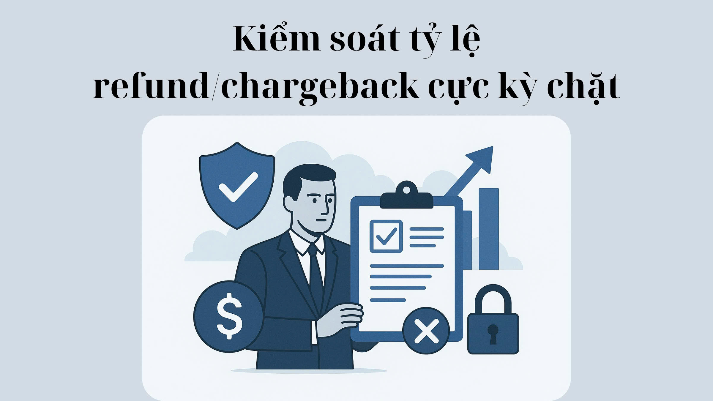 Kiểm soát tỷ lệ refund/chargeback cực kỳ chặt