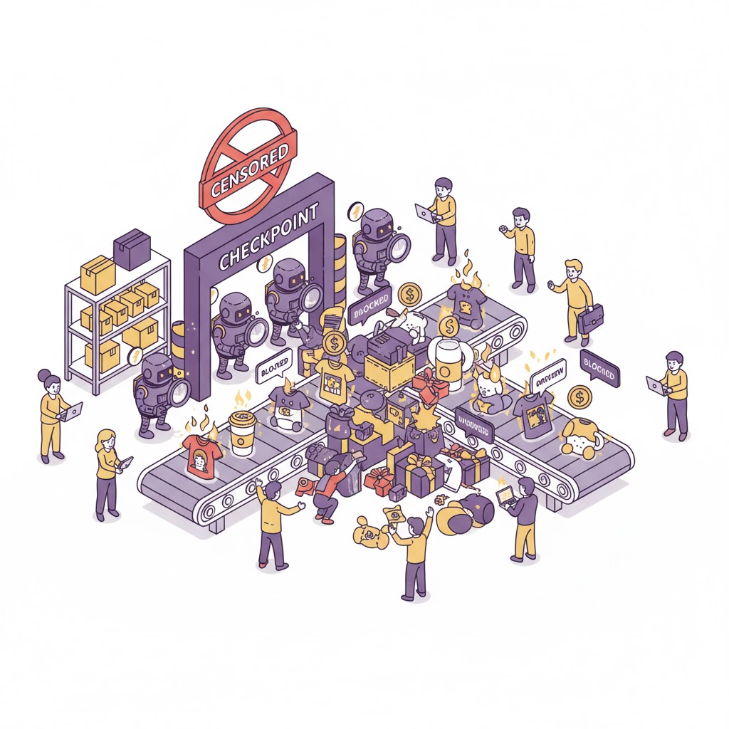 Khi bạn chạy POD/Dropship hàng hot dễ dính kiểm duyệt