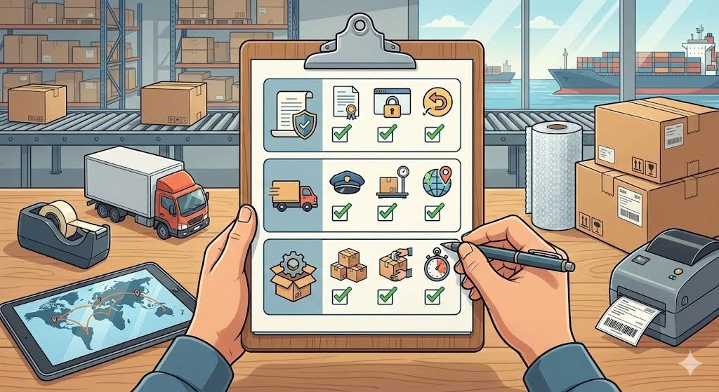 Checklist về Chính sách, Vận chuyển & Fulfillment