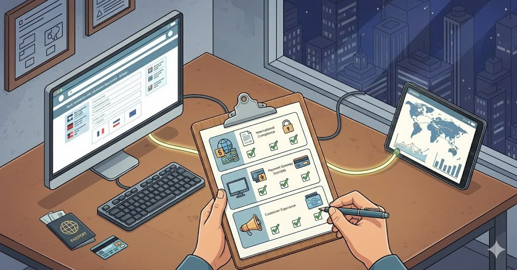 Checklist về Hoạt động trước khi nhận cổng