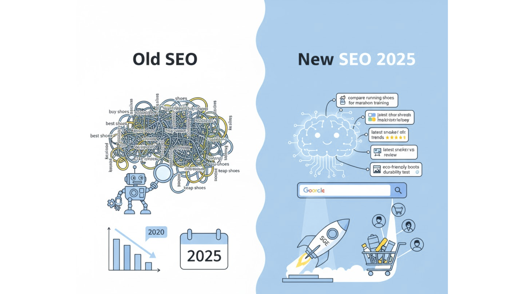 SEO cho WooCommerce có còn hiệu quả năm 2025? 4 SEO 2025 khác gì?
