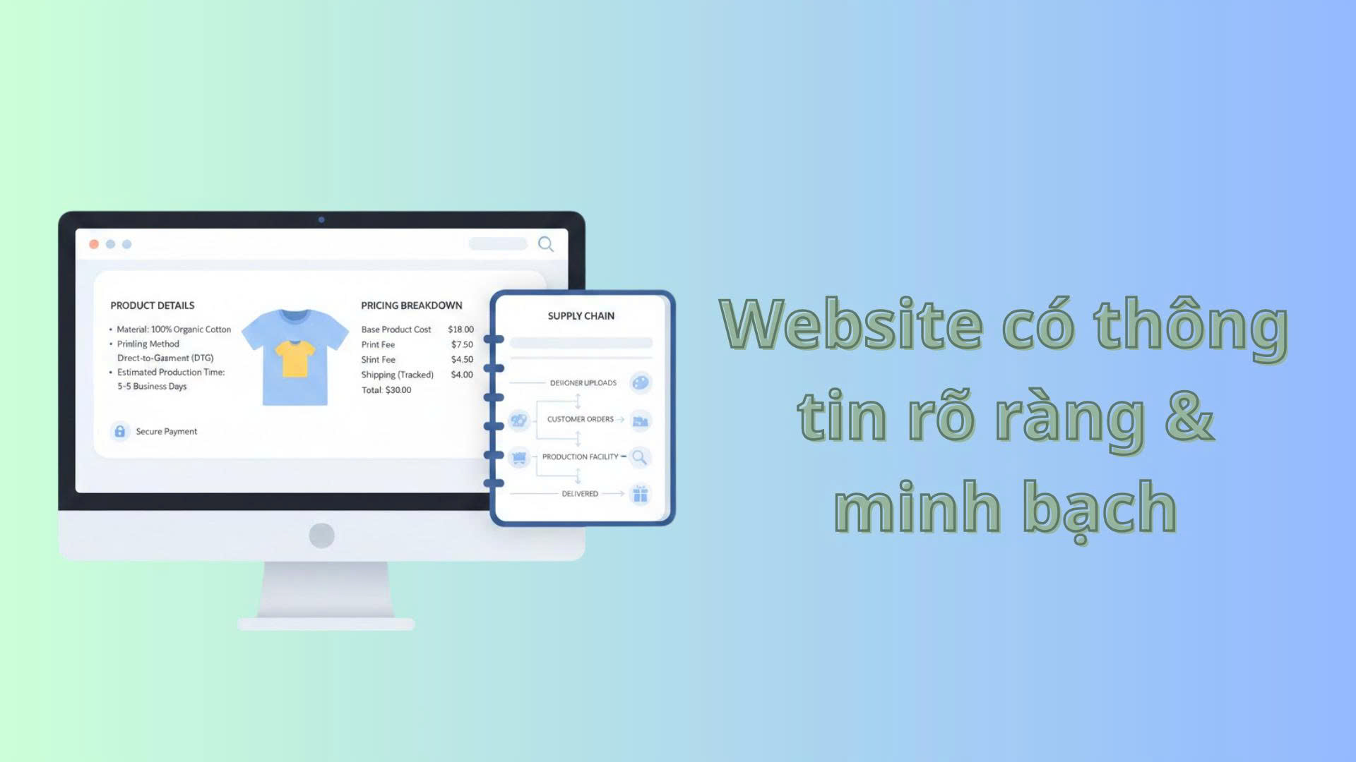 Website có thông tin rõ ràng & minh bạch